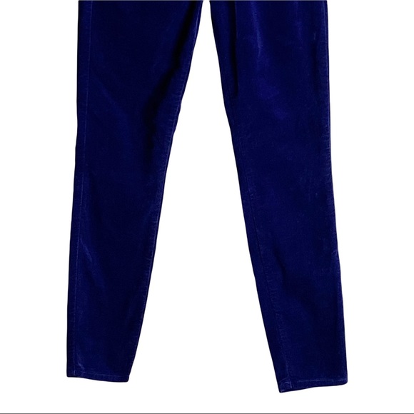 L'Agence Midnight Blue Velvet Crop Jeans - Picture 4 of 8